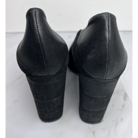 Free People Take Heart Block Heel Textured Pumps Size 9 US 40 EU - Picture 6 of 11